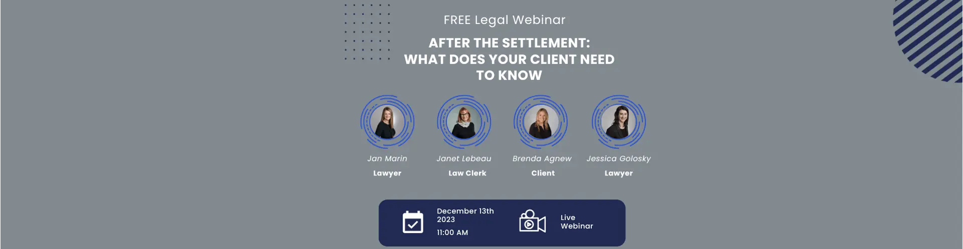 Post-Settlement Guide Webinar